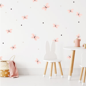 Akvarell matrica - Rózsaszín pillangók 