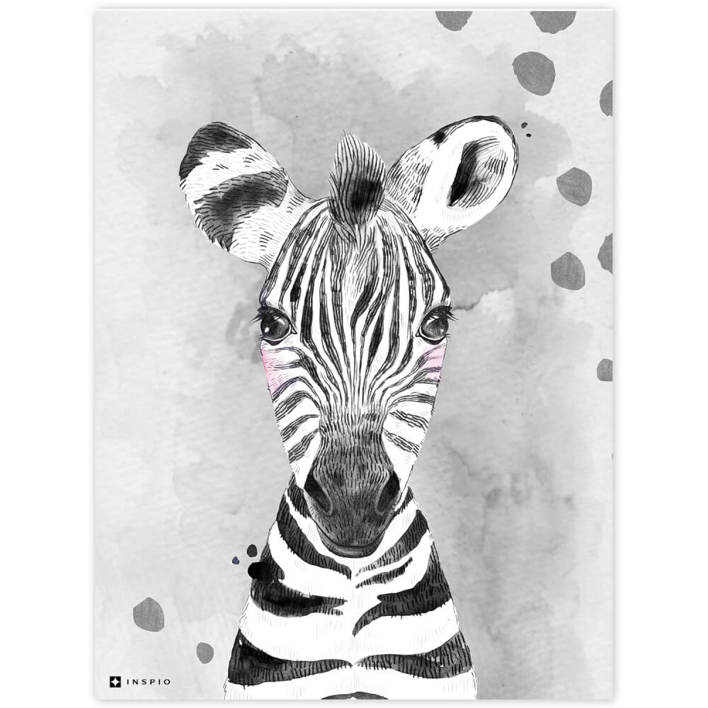 Dekorációs táblák gyerekeknek - Színes zebra 