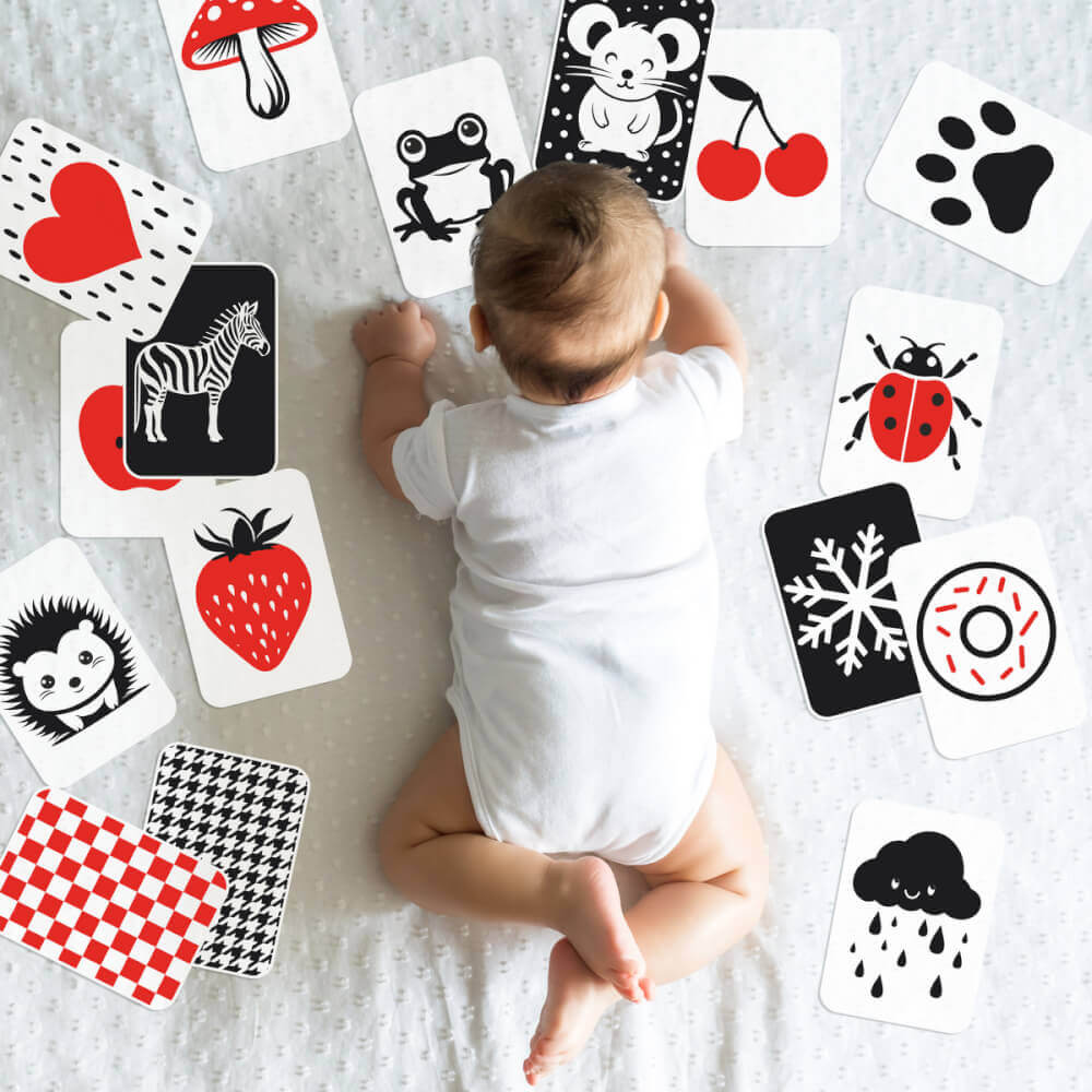 Montessori kontrasztkártyák csecsemőknek