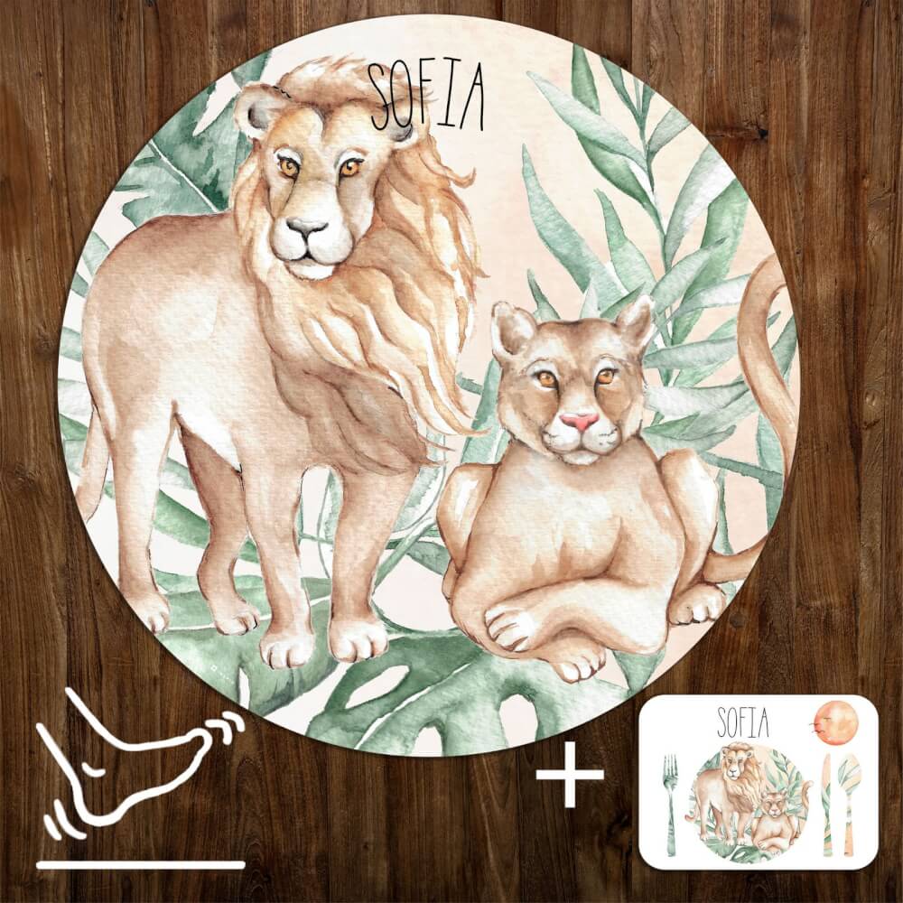 INSPIO szőnyeg gyerekszobába  - Oroszlán a SAFARI kollekcióból 