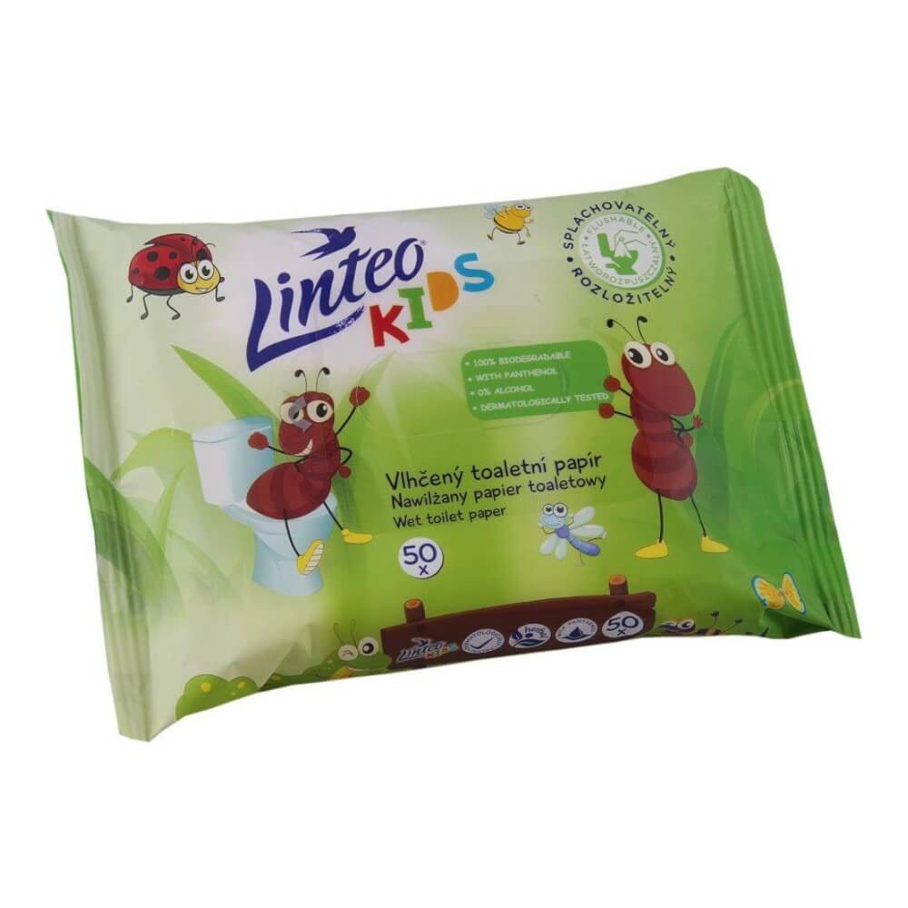 Gyerek nedves WC papír Linteo KIDS 50db