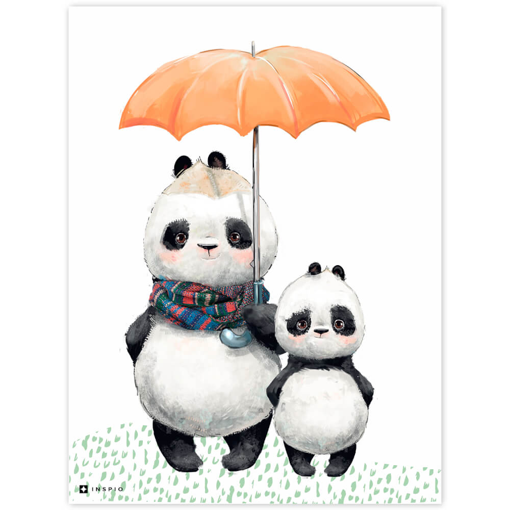 Gyerekszoba dekoráció - Két panda maci 